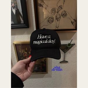 Black 'Have a Magical Day!' Trucker Hat